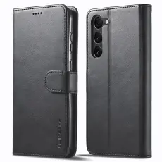 LC.IMEEKE LC.IMEEKE Samsung Galaxy S24 Fodral L&auml;der Svart