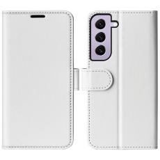  Samsung Galaxy S23 Fodral Crazy Horse L&auml;der Vit