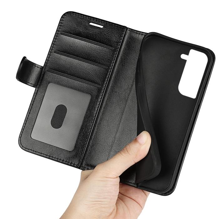 Bild 4,  Samsung Galaxy S23 Fodral Crazy Horse Läder Svart