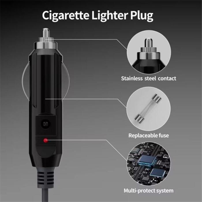 Bild 5, ONTEN ONTEN 10m Starlink Mini Strömkabel till Billadapter 12V-24V