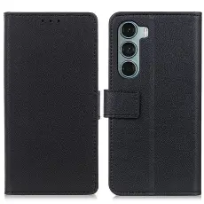  Motorola Moto G200 Fodral Solid L&auml;der Svart