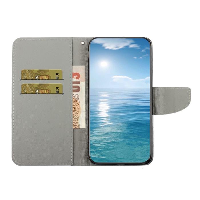 Bild 3,  Samsung Galaxy S26 Fodral Med Tryck Vita Blommor