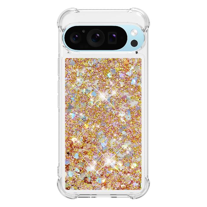 Bild 2,  Google Pixel 10 / 10 Pro Skal Glitter Quicksand Guld
