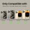 NORTHJO NORTHJO iPhone 15 Pro/Pro Max/14 Pro/Pro Max Linssskydd 2-PACK Glitter Champagne