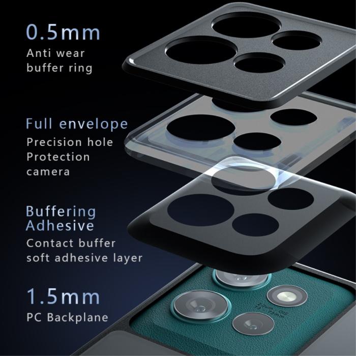 Bild 5,  Motorola Edge 50 Skal Hybrid Transparent / Svart
