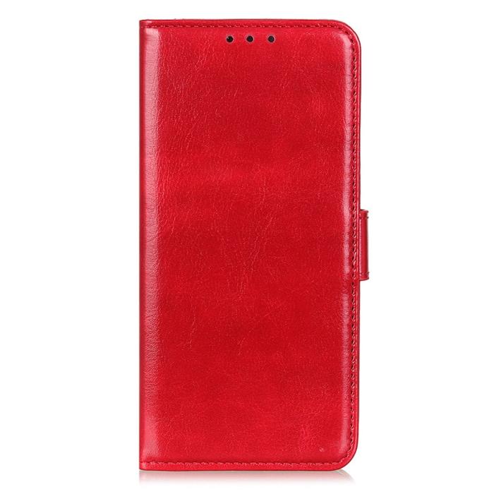 Bild 6,  Xiaomi 14T Fodral Crazy Horse Läder Röd