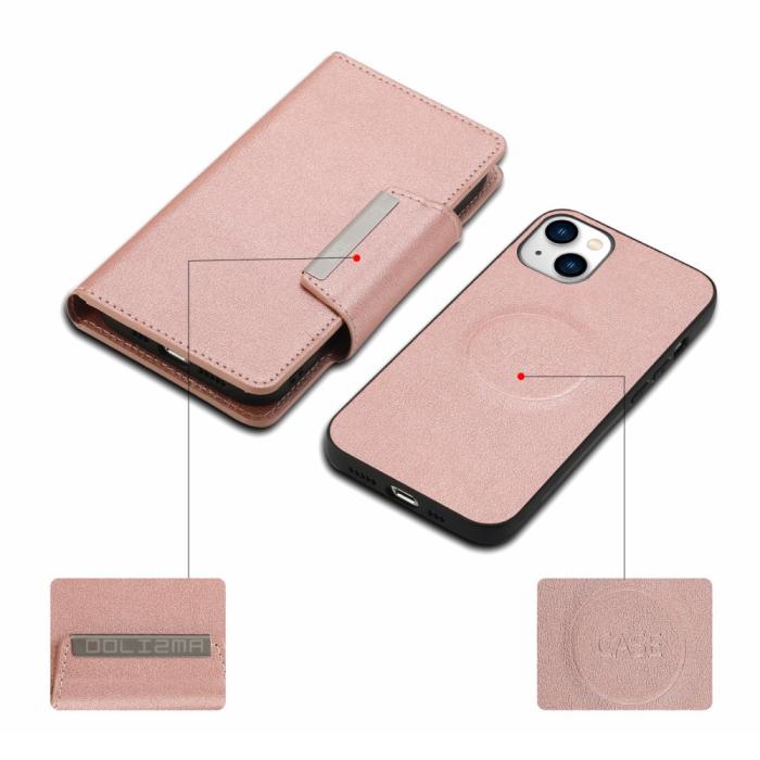 Bild 3,  iPhone 15 Plus 2in1 Magnet Fodral Roséguld