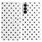  Samsung Galaxy S26 Plus Fodral Polka Dot Läder Vit/Svart