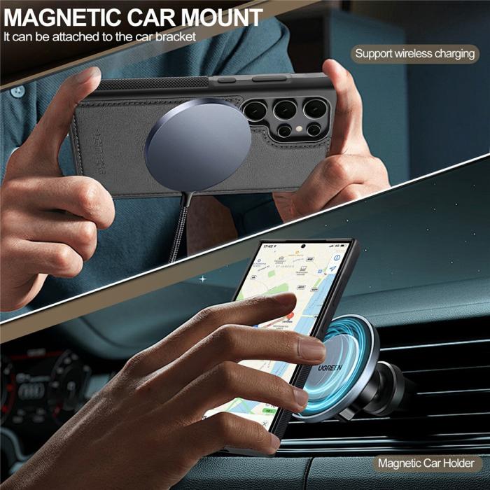 Bild 5, LC.IMEEKE LC.IMEEKE Galaxy S26 Ultra Skal MagSafe Avtagbart Kortfack