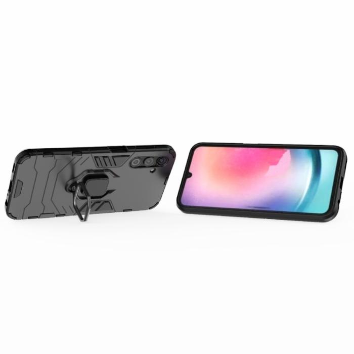 Bild 3,  Samsung Galaxy A24 5G Skal Ring Hybrid Armor Svart