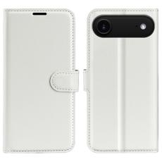  iPhone Air Fodral Litchi L&auml;der Vit