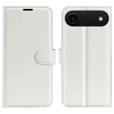  iPhone Air Fodral Litchi L&auml;der Vit