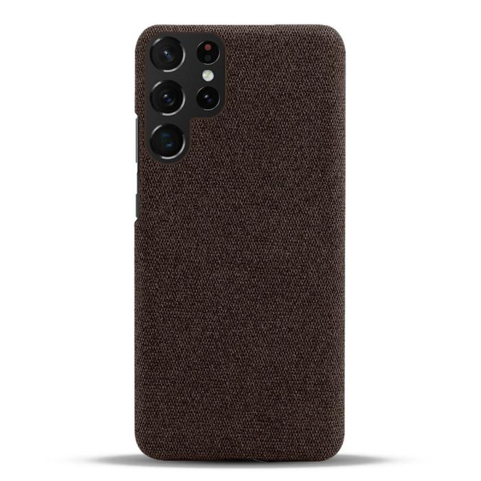 Bild 3, KSQ KSQ Samsung Galaxy S23 Ultra Skal Tygbelagt Brun
