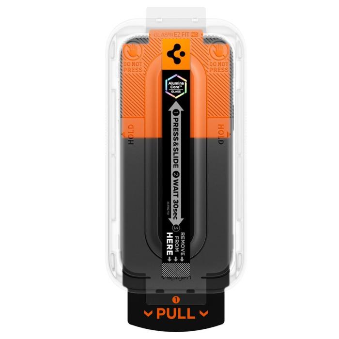 Bild 4, Spigen Spigen iPhone 18 Pro/17/17 Pro/16 Pro 2-PACK Skärmskydd Glas.tR Pro HD 'Ez Fit'