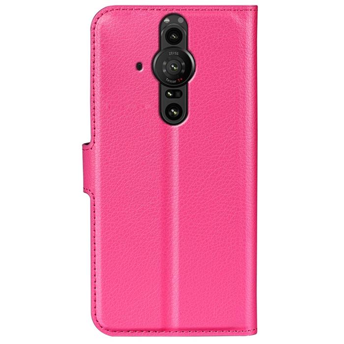 Bild 3,  Sony Xperia Pro-I Fodral Litchi Textur Rosa