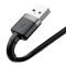 BASEUS Baseus Cafule 0.5m Lightning Nylon Laddningskabel - Svart/Grå
