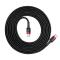 BASEUS Baseus Cafule 2m 60W PD QC USB-C - USB-C Nylon Kabel - Svart/Röd