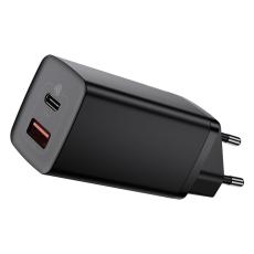 BASEUS Baseus GaN2 65W PD QC USB-C / USB-A Snabbladdare - Svart