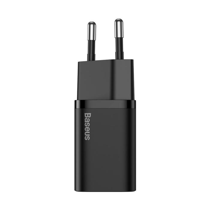 Bild 2, BASEUS Baseus Super Si 20W PD USB-C Snabbladdare - Svart