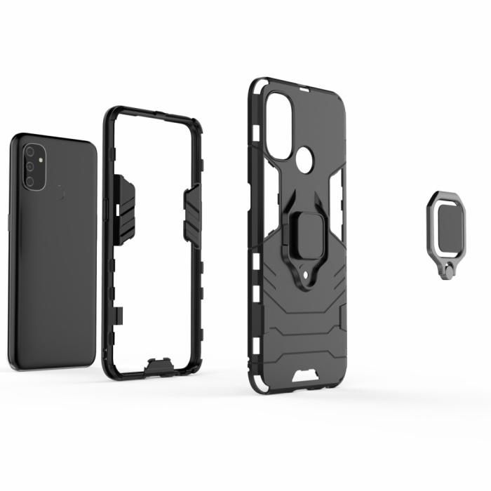 Bild 4,  OnePlus Nord N100 - Hybrid Ring Skal - Svart