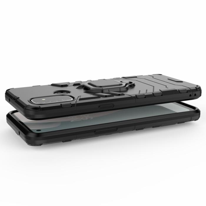 Bild 5,  OnePlus Nord N100 - Hybrid Ring Skal - Svart