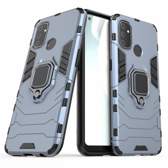 Bild 2,  OnePlus Nord N100 - Hybrid Ring Skal - Blå