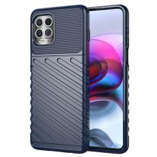  Motorola Moto G100 - Twill Textur Skal - Bl&aring;