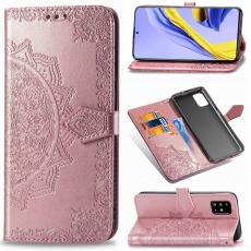  Samsung Galaxy A51 - Mandala Pl&aring;nboksfodral - Ros&eacute;guld