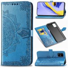  Samsung Galaxy A51 - Mandala Pl&aring;nboksfodral - Bl&aring;