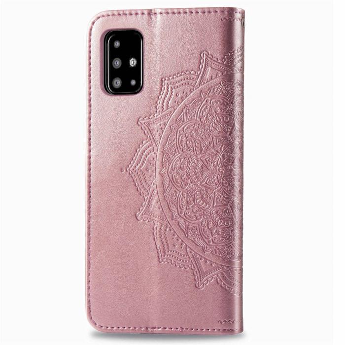 Bild 4,  Samsung Galaxy A51 - Mandala Plånboksfodral - Roséguld