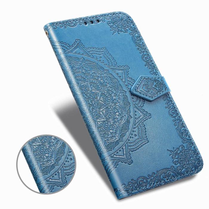 Bild 2,  Samsung Galaxy A51 - Mandala Plånboksfodral - Blå