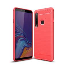  Samsung Galaxy A9 (2018) - Brushed TPU Skal - R&ouml;d