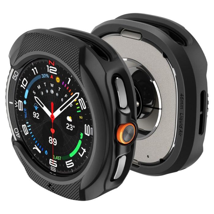 Bild 6, Spigen Spigen Galaxy Watch 8 46 mm Skal Liquid Air Matt Svart