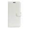  Samsung Galaxy A03 Fodral Litchi Läder Vit