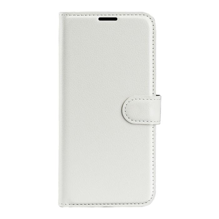 Bild 2,  Samsung Galaxy A03 Fodral Litchi Läder Vit