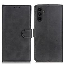  Samsung Galaxy A14 4G/5G Fodral Solid L&auml;der Svart
