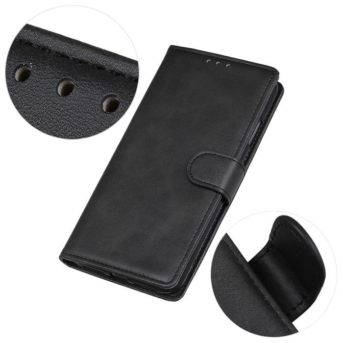 Bild 5,  Samsung Galaxy A14 4G/5G Fodral Solid Läder Svart