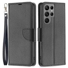  Samsung Galaxy S24 Ultra Fodral Litchi Shark Svart
