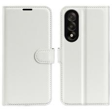  OnePlus Nord 5 5G Fodral Litchi L&auml;der Vit