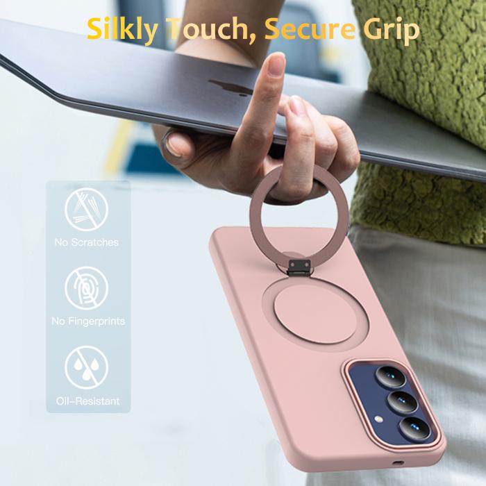 Bild 2,  Samsung Galaxy A37 5G Skal MagSafe Kickstand Hybrid Rosa