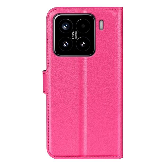 Bild 6,  Xiaomi 15 Fodral Litchi Läder Rosa