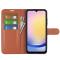  Samsung Galaxy A16 / A26 5G Fodral Litchi Läder Textur Brun