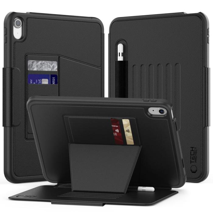 Bild 2, Tech-Protect Tech-Protect iPad 11 2025/10.9 2022 Fodral SC Armor Pennhållare Svart