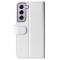  Samsung Galaxy S23 Fodral Crazy Horse Läder Vit