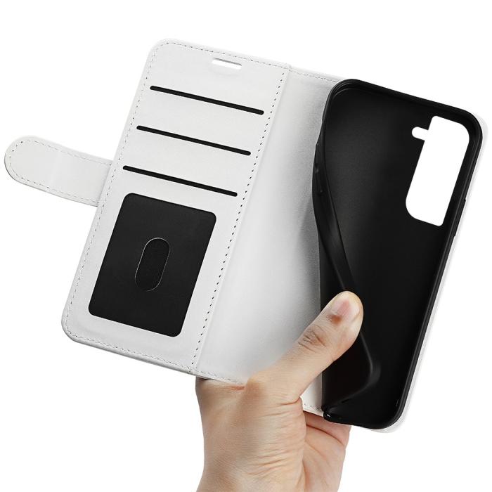 Bild 4,  Samsung Galaxy S23 Fodral Crazy Horse Läder Vit