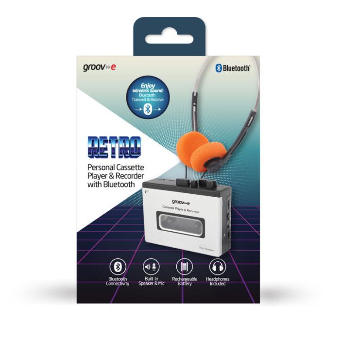 Bild 6, Groov-e Groov-e Kassettspelare Walkman PS530SR Bluetooth Vit