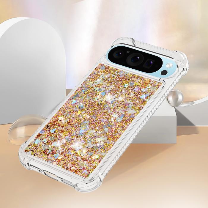 Bild 5,  Google Pixel 10 / 10 Pro Skal Glitter Quicksand Guld