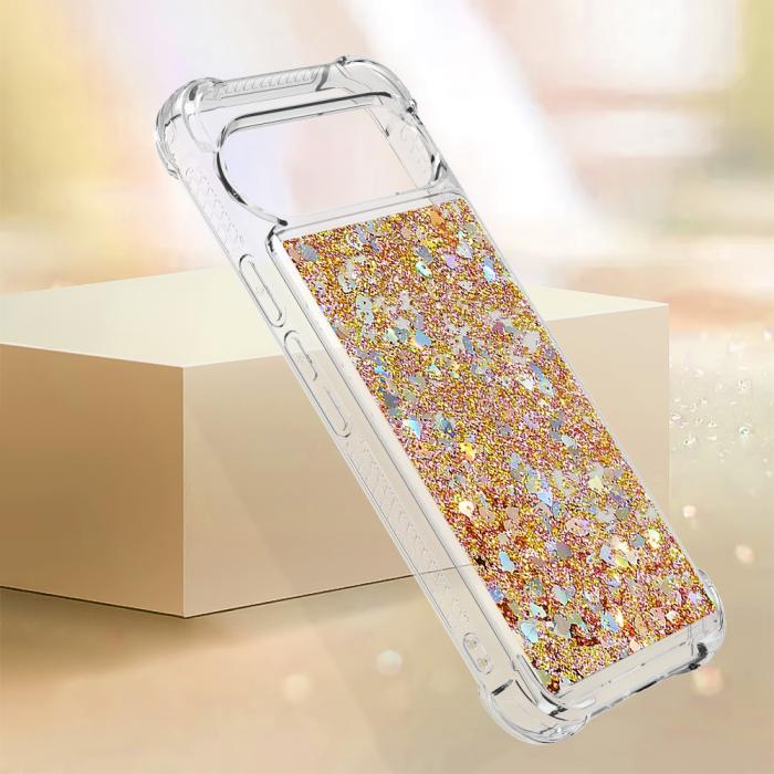 Bild 6,  Google Pixel 10 / 10 Pro Skal Glitter Quicksand Guld