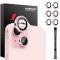 NORTHJO NORTHJO iPhone 15/15 Plus/14/14 Plus Linsskydd 3-PACK Rosa