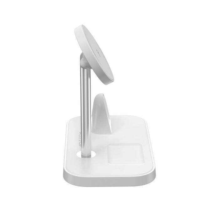 Bild 6, Tech-Protect Tech-Protect 15W 3in1 MagSafe Magnetisk Trådlös Laddare Vit